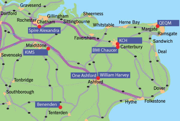 kent-map-2021 Dover Street Doctors